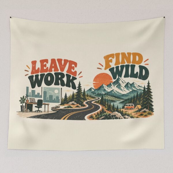 Item preview, Leave work and find wild adventures designed and sold by anytka.