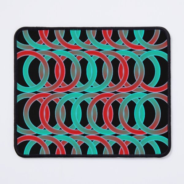Item preview, Gradient Red and Green Rings Retro Pattern designed and sold by SuzanaTArt.