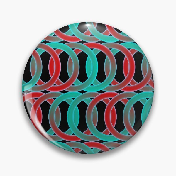 Item preview, Gradient Red and Green Rings Retro Pattern designed and sold by SuzanaTArt.