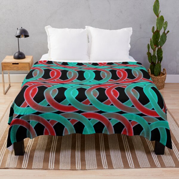Item preview, Gradient Red and Green Rings Retro Pattern designed and sold by SuzanaTArt.