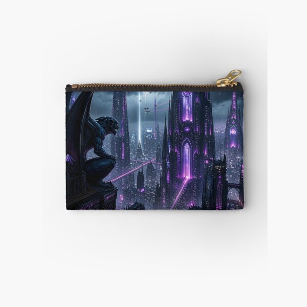 Item preview, Gothic Cyberpunk Gargoyle Cathedral Cityscape designed and sold by LazyDayzCo.