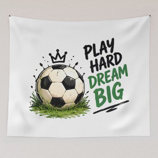 Item preview, Play Hard Dream Big Crown Soccer Ball designed and sold by Pyt27.
