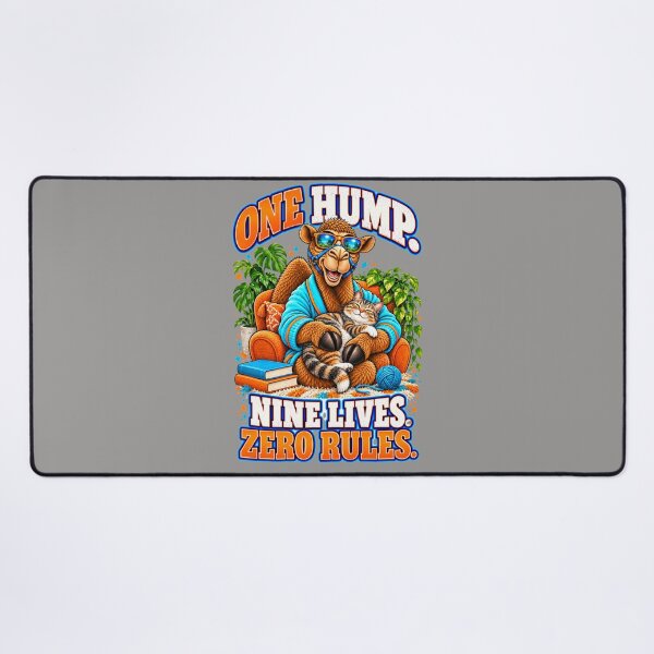 Item preview, One Hump. Nine Lives. Zero Rules – Funny Lifestyle and Pets T-Shirt – Funny Camel T-Shirt Animal Graphic Camel T-Shirt designed and sold by Camel & Quirk.