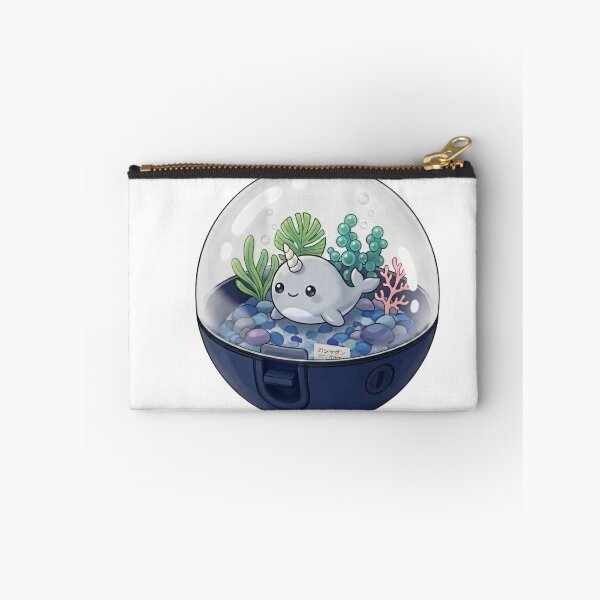Item preview, Cute Narwhal in an Underwater Coral in a Capsule Kawaii Japanese Capsule Art-#serie2 designed and sold by JeanChiale.