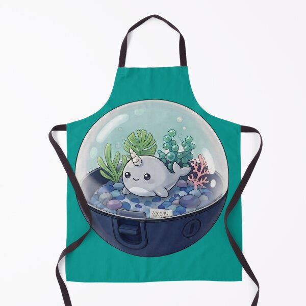 Item preview, Cute Narwhal in an Underwater Coral in a Capsule Kawaii Japanese Capsule Art-#serie2 designed and sold by JeanChiale.