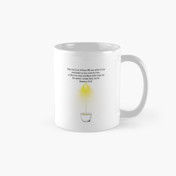 Item preview, Overflow With Hope - Romans 15:13 Christian Hope & Joy Scripture Art designed and sold by QuietBibleLines.