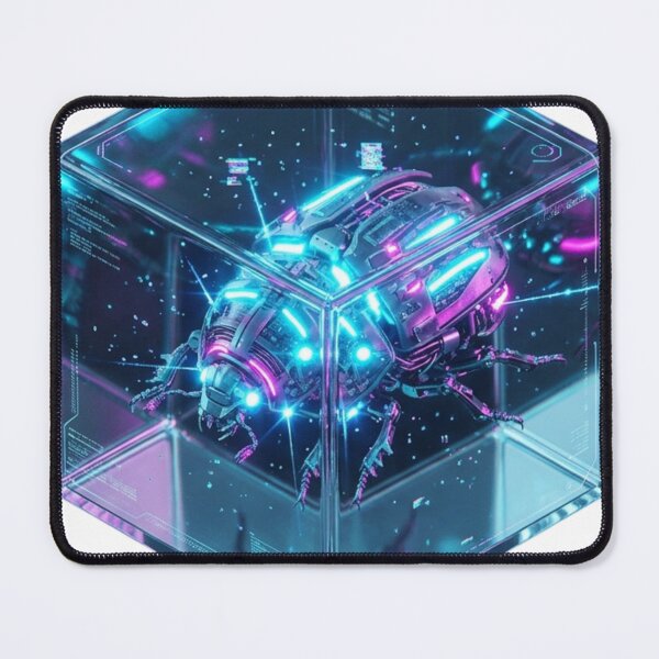 Item preview, It's Not A Bug It's A Feature - Cyberpunk Bug in Glass Cube designed and sold by CoffeeAndChao.