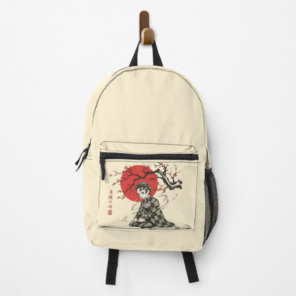Item preview, Tanjiro Kamado Kneeling Japanese Woodblock Halftone Art designed and sold by Pepeud.