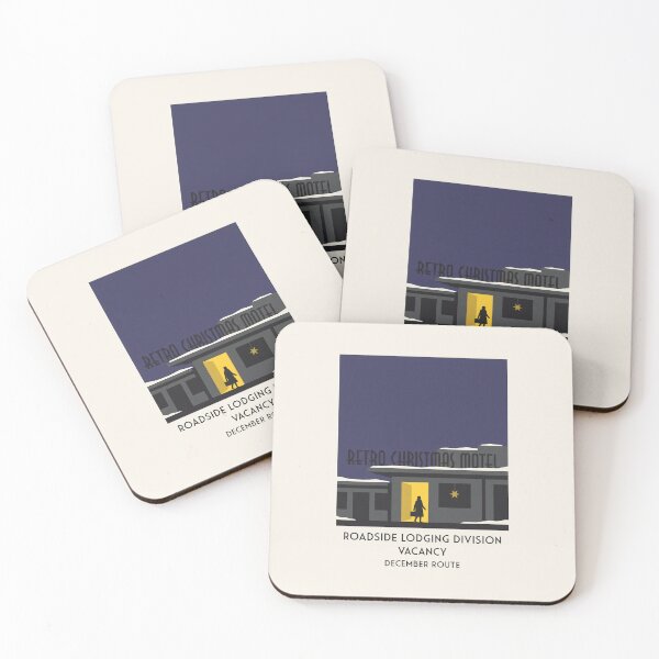 Item preview, Retro Christmas Motel Vintage Winter Roadside Graphic designed and sold by SplashTastic.