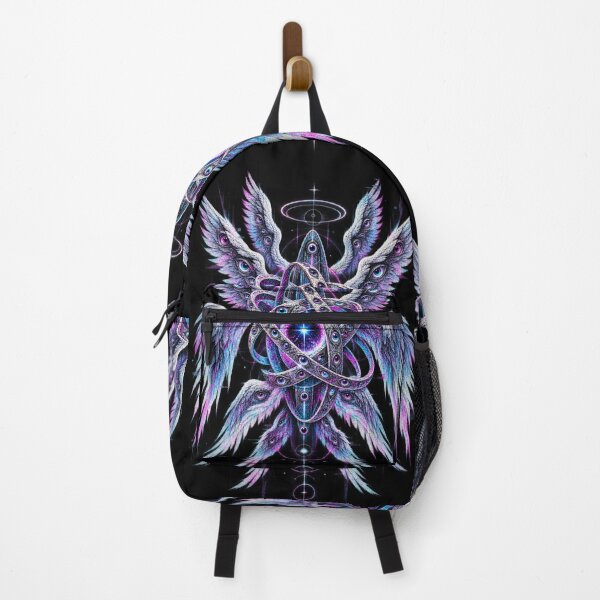 Item preview, Biblically Accurate Angel – Neon Glitch Seraphim designed and sold by JupiterGlitchEmpire.