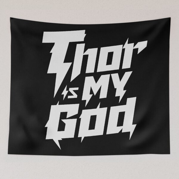 Item preview, Thor is My God - Lightning Asatru (White) designed and sold by odinodinasatro.