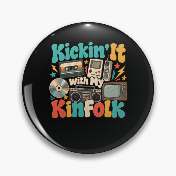 Item preview, Kickin' It With My Kimfolk Retro 80s 90s Nostalgia Family Friends designed and sold by drawwiika+44.