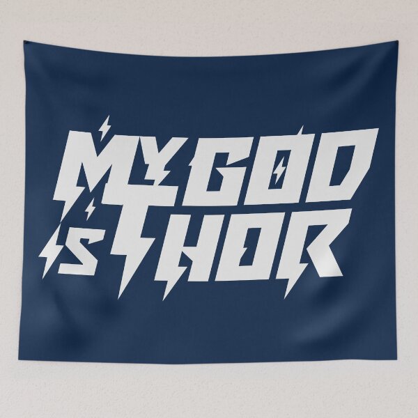 Item preview, My God is Thor - Asatru Heathen (White) designed and sold by odinodinasatro.