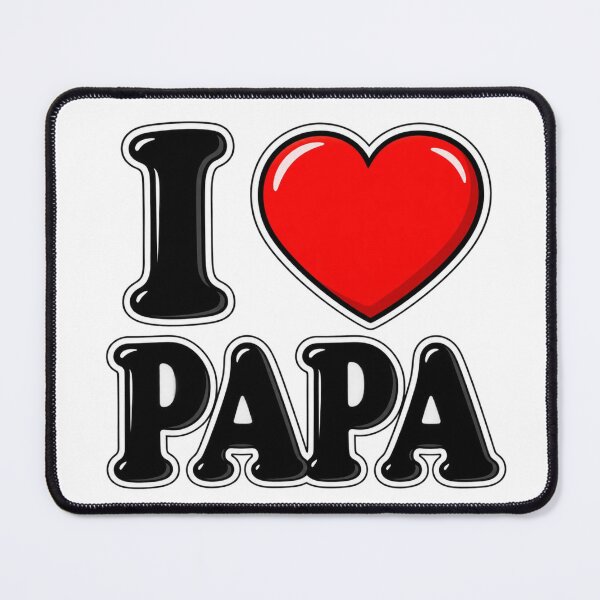 Item preview, I Love Papa Cute Heart Design Sticker designed and sold by PRIME4YOU.