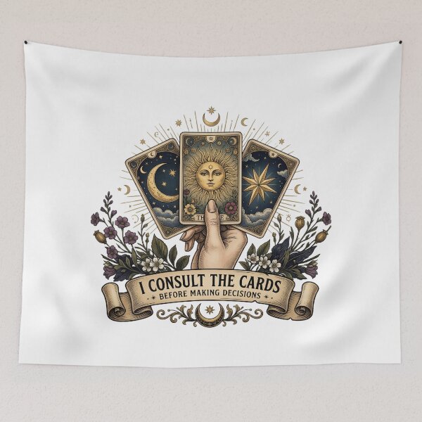 Item preview, I Consult the Cards Tarot designed and sold by MysticCanvasAi.