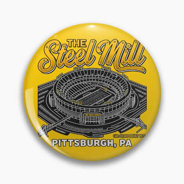 Item preview, The Steel Mill - Retro Three Rivers Stadium Pittsburgh Football designed and sold by FanFocusedTees.