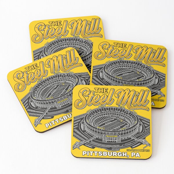 Item preview, The Steel Mill - Retro Three Rivers Stadium Pittsburgh Football designed and sold by FanFocusedTees.