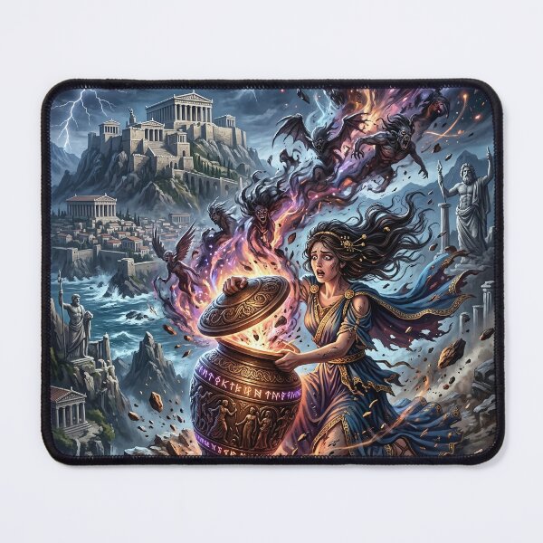 Item preview, Pandora Opening Her Box and Releasing Evil into the World designed and sold by Lucid Dream Pixel.