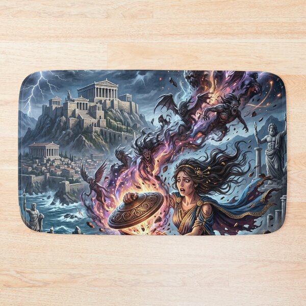 Item preview, Pandora Opening Her Box and Releasing Evil into the World designed and sold by Lucid Dream Pixel.