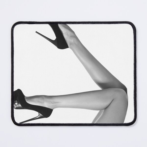 Item preview, A leg up on the competition funny humorous devious high heels black and white photograph designed and sold by Astrid Arkhangelsky.