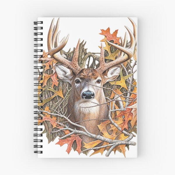 Item preview, Majestic Whitetail Buck in Autumn Forest | Rustic Deer Antlers & Fall Leaves Wildlife designed and sold by BakersTees.