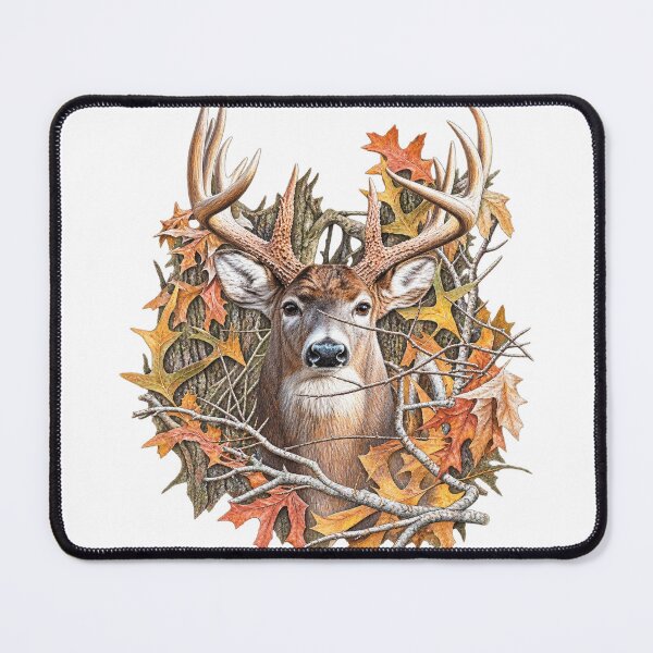 Item preview, Majestic Whitetail Buck in Autumn Forest | Rustic Deer Antlers & Fall Leaves Wildlife designed and sold by BakersTees.