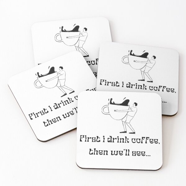 Item preview, First i drink coffee designed and sold by os segredos da Marta.