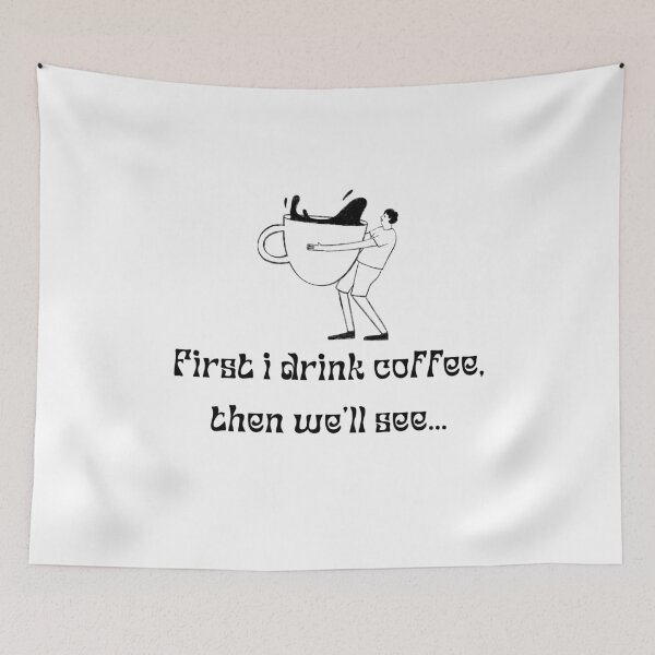 Item preview, First i drink coffee designed and sold by os segredos da Marta.