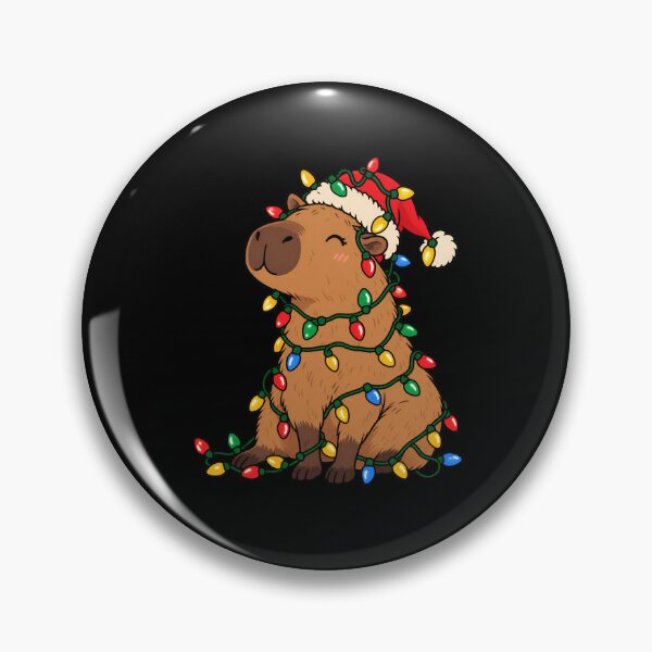 Item preview, Cute Capybara Christmas Lights designed and sold by Imaginationbeyond.