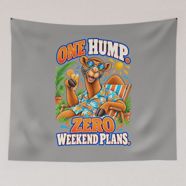 Item preview, One Hump. Zero Weekend Plans – Funny Lifestyle and Pets T-Shirt – Funny Camel T-Shirt Animal Graphic Camel T-Shirt designed and sold by Camel & Quirk.