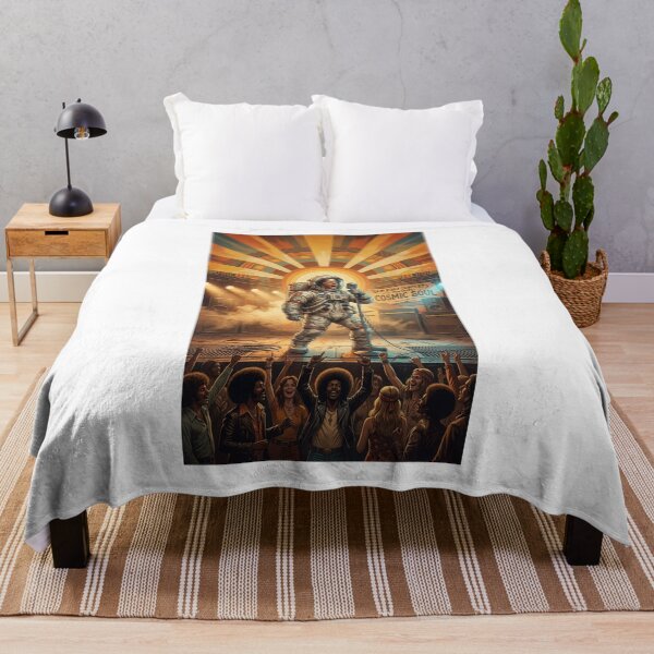 Item preview, Retro 70s Astronaut Concert - Surreal Space Singer Wall Art designed and sold by Rain-Road.