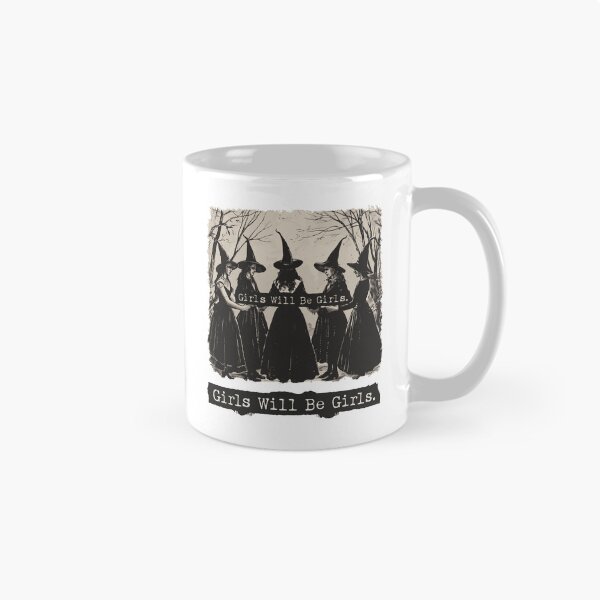 Item preview, Girls Will Be Girls – Vintage Witch Halloween Design designed and sold by CreativeBrains7.