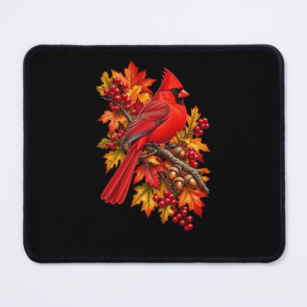 Item preview, Cardinal in Autumn Forest Fall Leaves designed and sold by RockitBaby.
