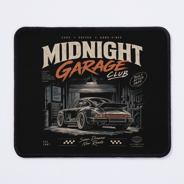 Item preview, Midnight Garage Vintage Car designed and sold by JalwaWear.