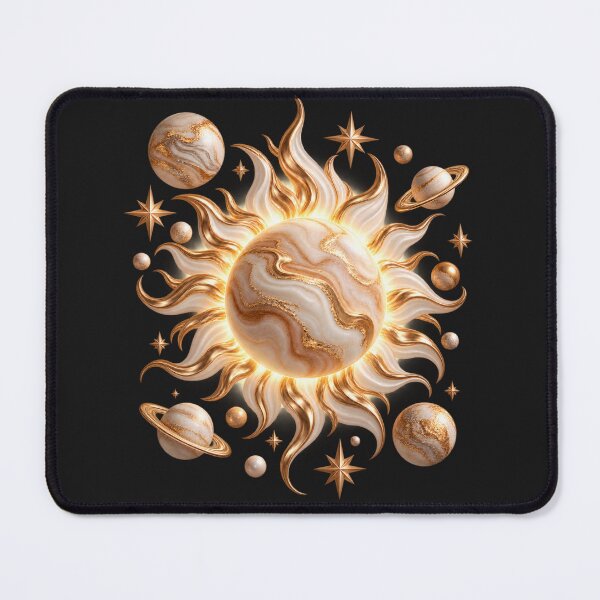 Item preview, Celestial Golden Sun and Planets designed and sold by LiMarchee.