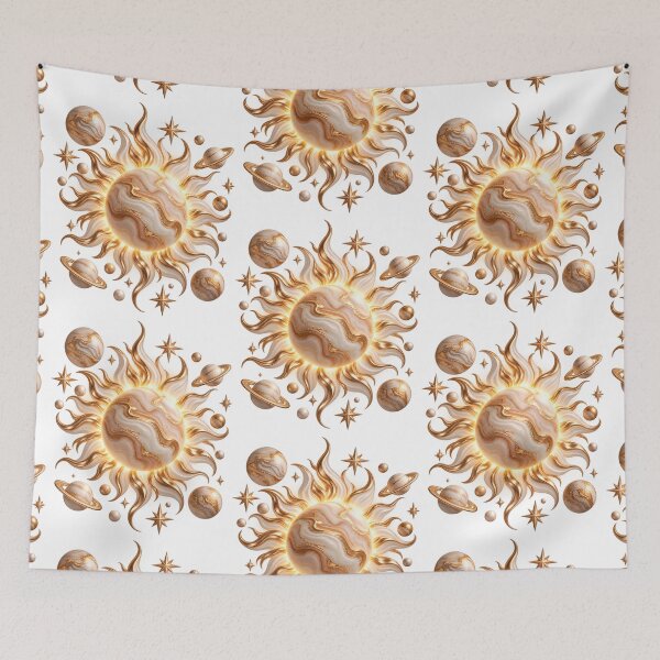 Item preview, Celestial Golden Sun and Planets designed and sold by LiMarchee.