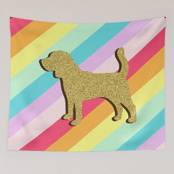 Item preview, Beagle and stripes designed and sold by Ana Gorozpe.