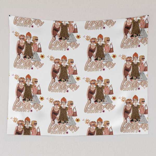 Item preview, forever sisters three girls females ladies working women  designed and sold by meh4u2.