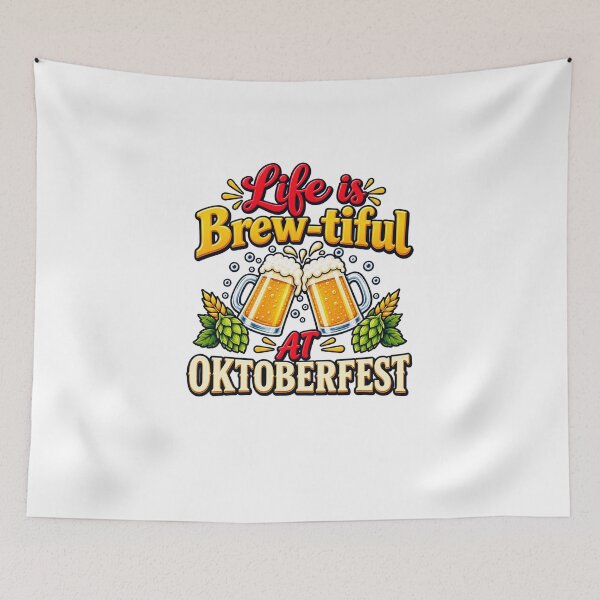 Item preview, Life Is Brew-tiful Oktoberfest Beer Festival Vintage Design designed and sold by ColorRebel.