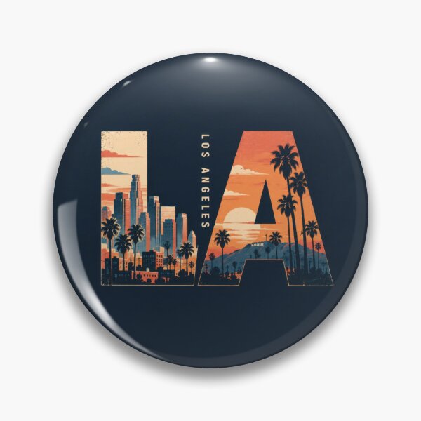 Item preview, Los Angeles skyline with sunset view designed and sold by anytka.