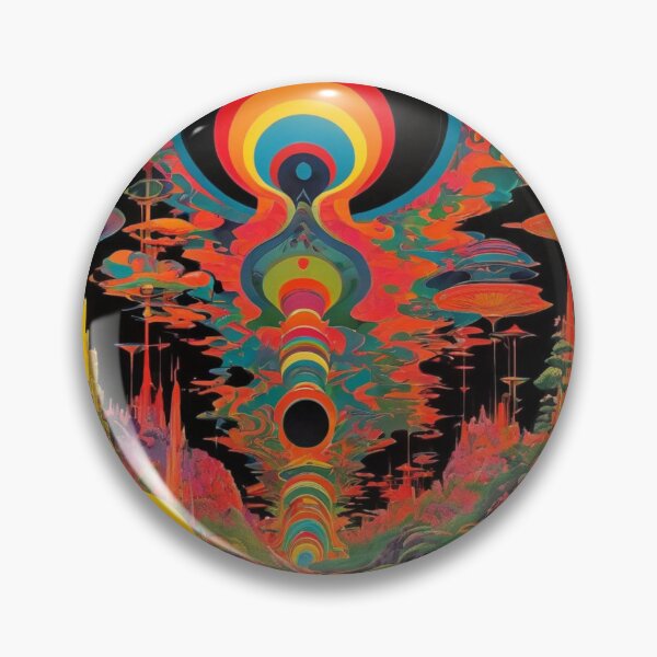 Item preview, Trippy Vintage 1960s Psychedelic Retro Artwork designed and sold by HLPsychDesigns.