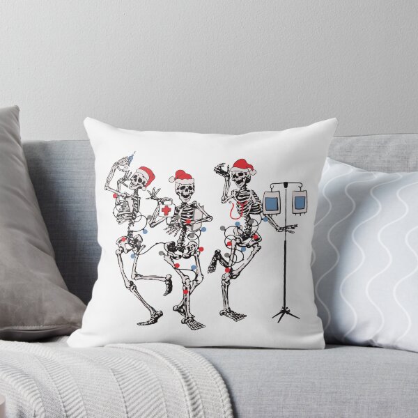 Item preview, Nurse Christmas Dancing Skeletons Santa Hat designed and sold by CreativeBrains7.