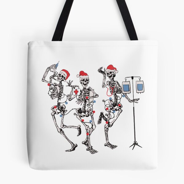 Item preview, Nurse Christmas Dancing Skeletons Santa Hat designed and sold by CreativeBrains7.