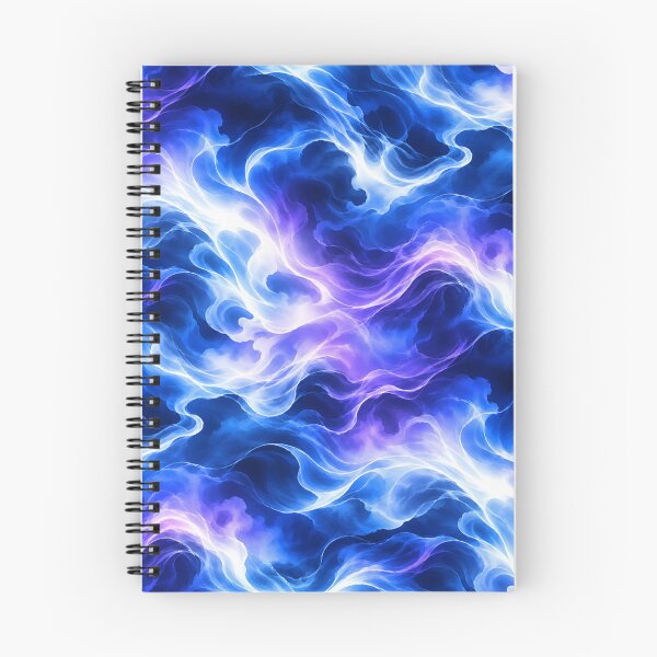 Item preview, Limitless Blue Energy – Cosmic Blue & Violet Abstract Pattern designed and sold by VibnWalls.