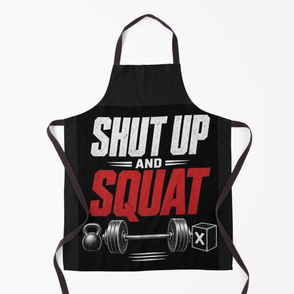 Item preview, Shut Up and Squat - Funny Powerlifting Gym Workout Bodybuilding designed and sold by IbericoStudio.