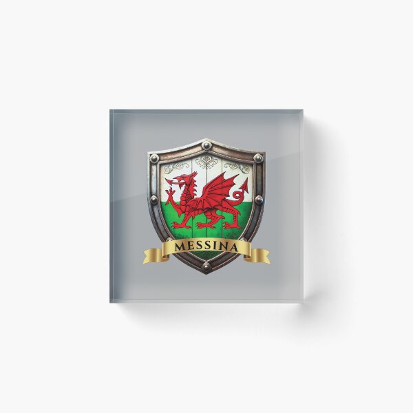 Item preview, Messina Welsh Heritage Crest Shield designed and sold by Highlandkings.