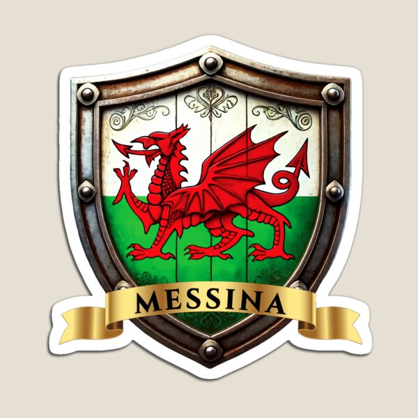 Item preview, Messina Welsh Heritage Crest Shield designed and sold by Highlandkings.