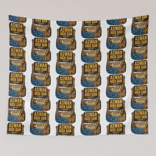 Item preview, Aswan High Dam Egypt Vintage Travel Tourism designed and sold by TravelersGems.