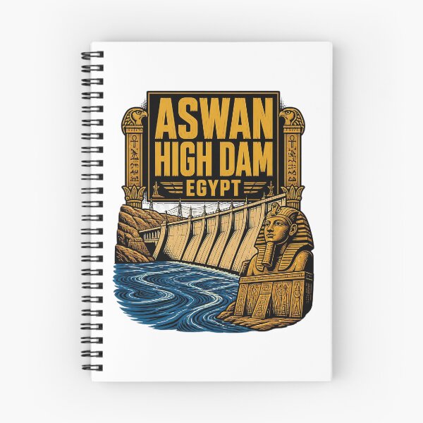 Item preview, Aswan High Dam Egypt Vintage Travel Tourism designed and sold by TravelersGems.