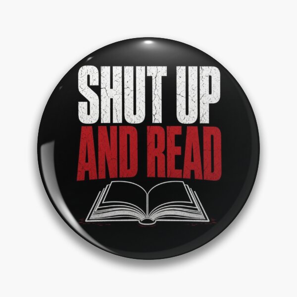 Item preview, Shut Up And Read - Funny Bookworm Reading Lover Minimalist Quote designed and sold by IbericoStudio.